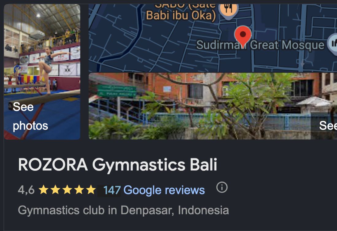 ROZORA Gymnastics Bali - Before